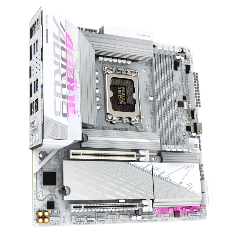 GIGABYTE B860M AORUS ELITE WF6E ICE - Placa base Intel B860 LGA 1851 (Socket V1) micro ATX