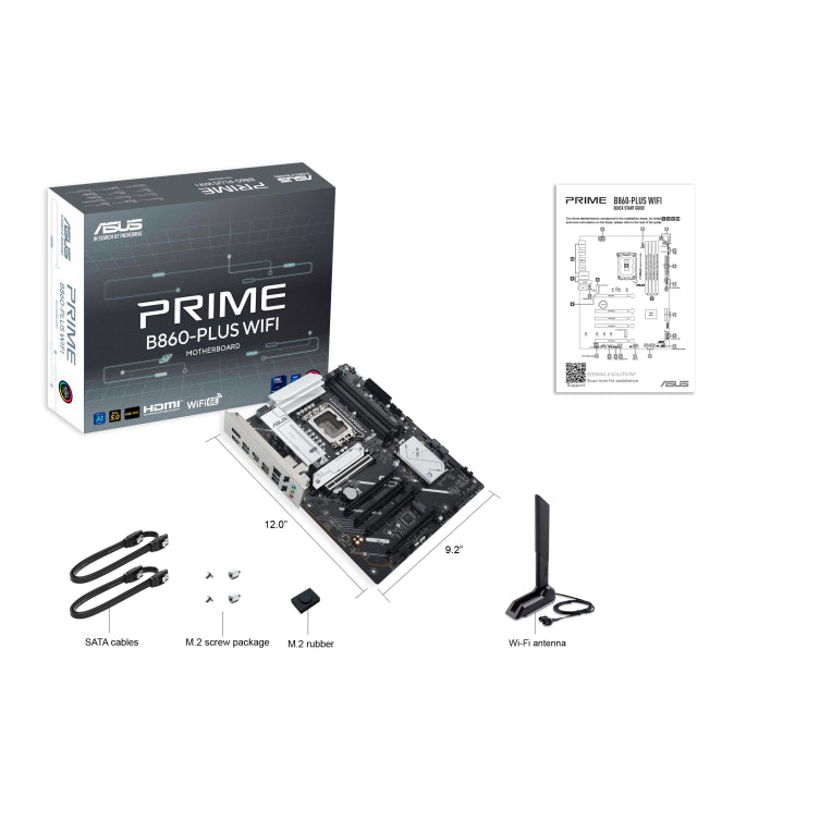 ASUS PRIME B860-PLUS WIFI Placa base Intel B860 LGA 1851 (Socket V1) ATX