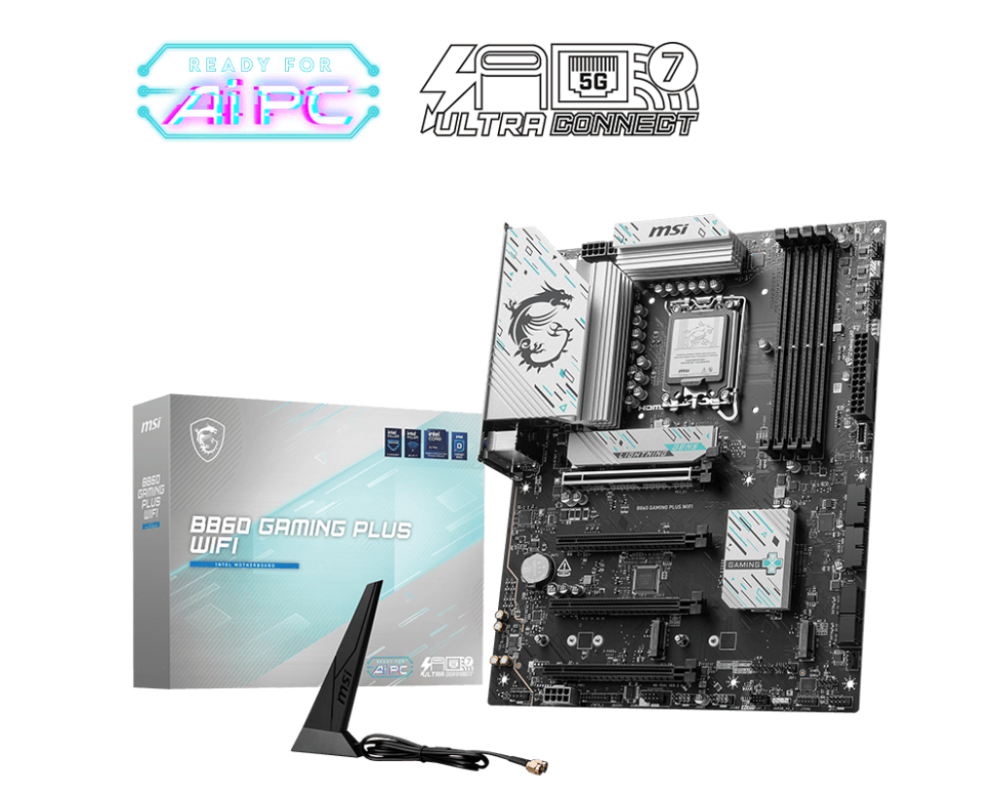 MSI B860 GAMING PLUS WIFI placa base Intel B860 LGA 1851 (Socket V1) ATX - detalle