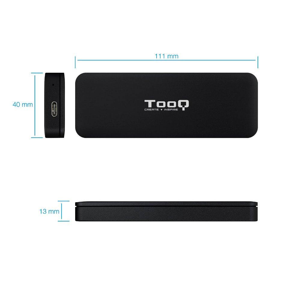 Tooq Caja Externa para SSD M.2 NVMe PCIe - detalle