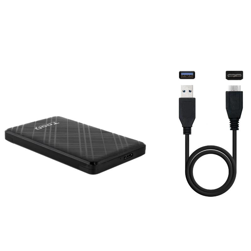 Tooq Caja externa 2,5" SATA USB3.1 Gen1 Negra - detalle