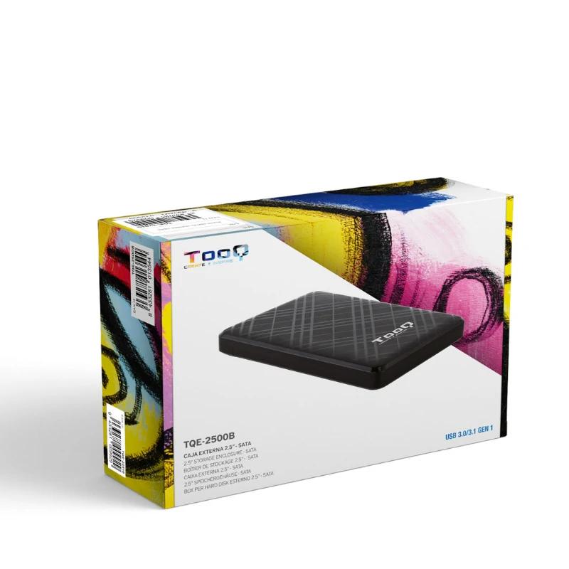 Tooq Caja externa 2,5" SATA USB3.1 Gen1 Negra - detalle