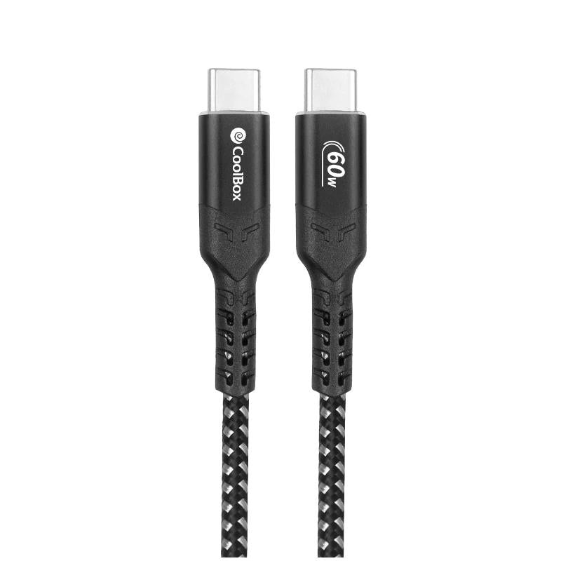 Coolbox     Cable    USB-C>USB-C   60W    Carga - detalle