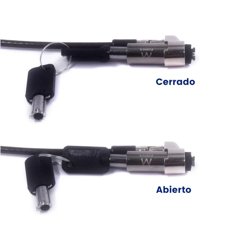 EWENT Cable Seguridad Nano con Llave - detalle