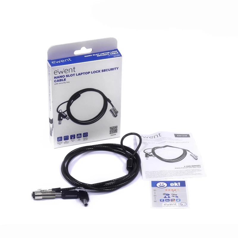 EWENT Cable Seguridad Nano con Llave - detalle