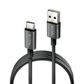NGS CABLE CARGA RAPIDA USB-A A USB-C 1M NEGRO