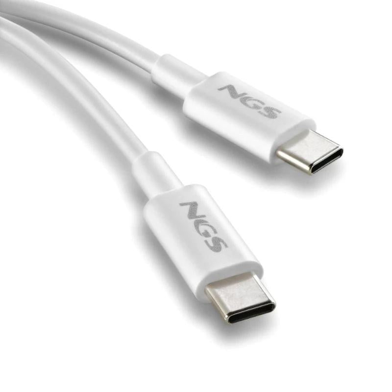 NGS CABLE CARGA RAPIDA USB-C A USB-C 1M BLANCO