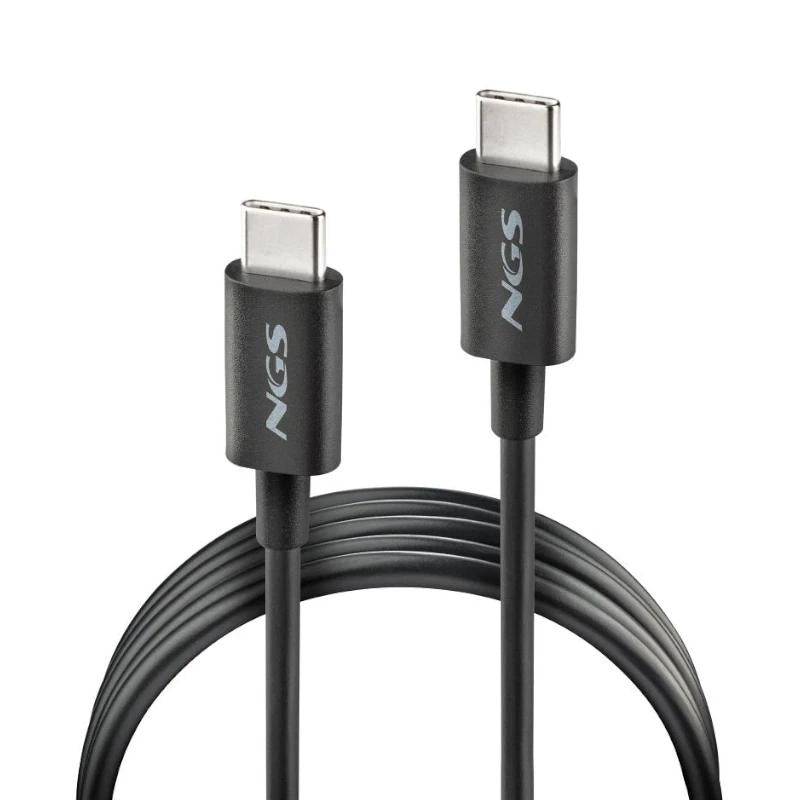 NGS CABLE CARGA RAPIDA USB-C A USB-C 1M NEGRO