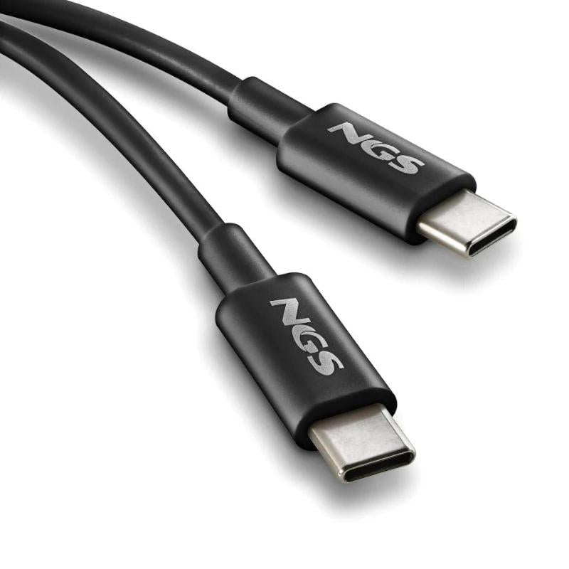 NGS CABLE CARGA RAPIDA USB-C A USB-C 1M NEGRO