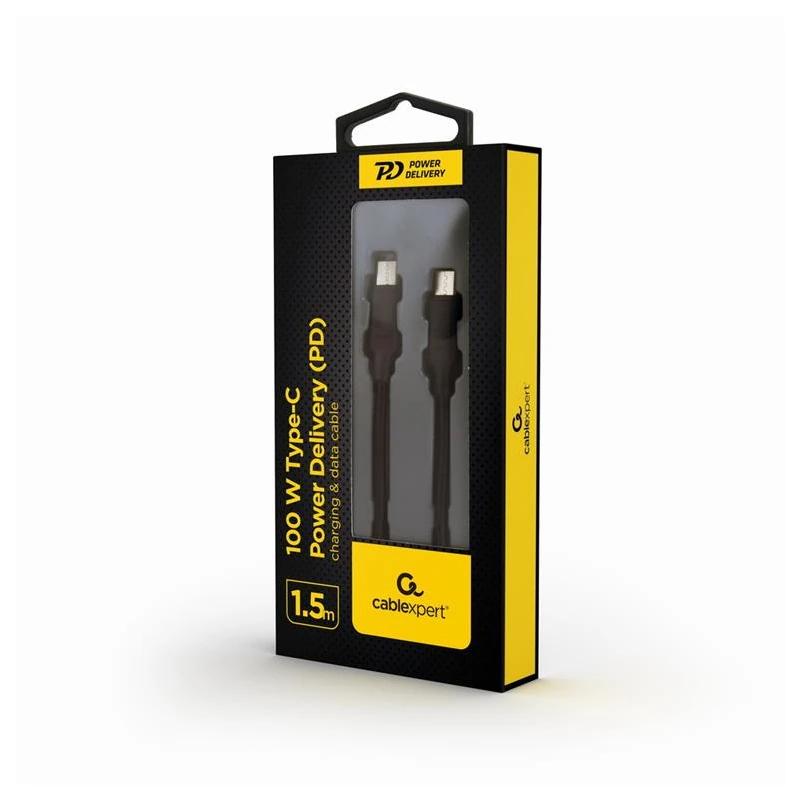 Gembird Cable carga y datos USB-C,PD 100 W, 1,5 m - detalle