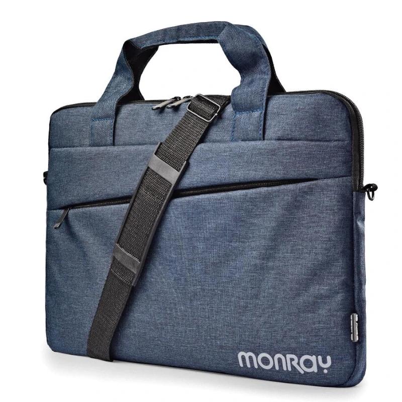 MONRAY Maletin CHARTER 15,6" Azul jaspeado - detalle
