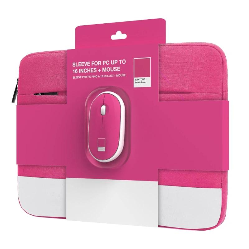 Celly Kit Sleeve Pantone + raton 15,6" Rosa - detalle