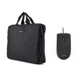 NILOX Maletín 15.6"Negro+Ratón USB 1000dpi