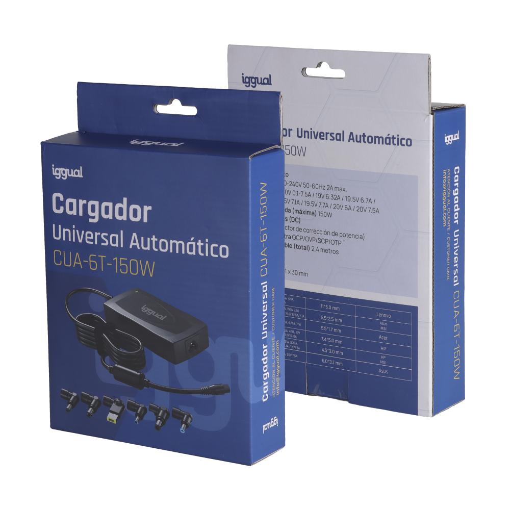 iggual Cargador Universal Automático CUA-6T-150W