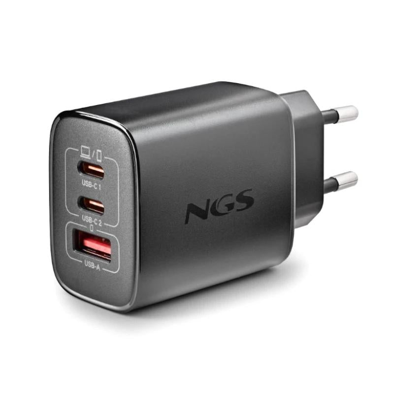 NGS CARGADOR GAN ULTRARAPIDO 65W USB-C+ USB-A