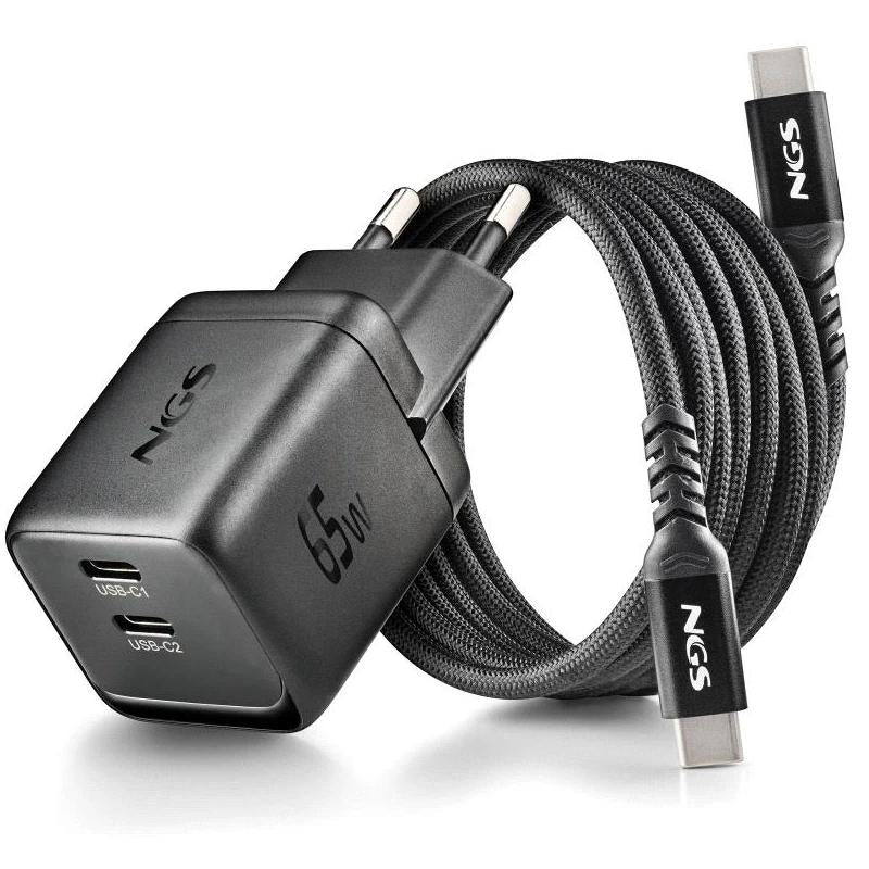NGS Carg Nano GAN 65W PD3.0 TIPO C UltraRáp. Black