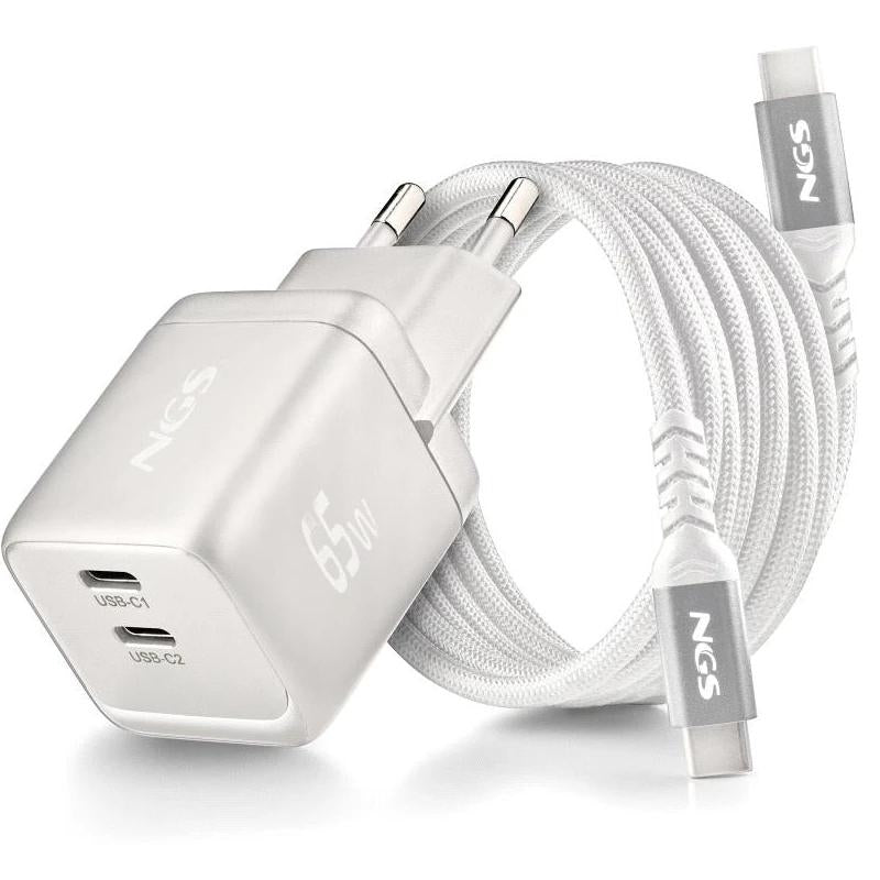 NGS Carg Nano GAN 65W PD3.0 TIPO C UltraRáp.White