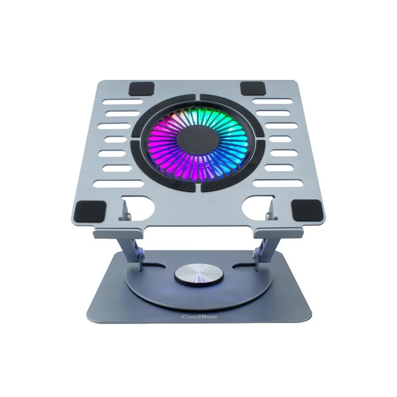 COOLBOX Base refrigerac.Portátil COOLAIR 1vent RGB - detalle