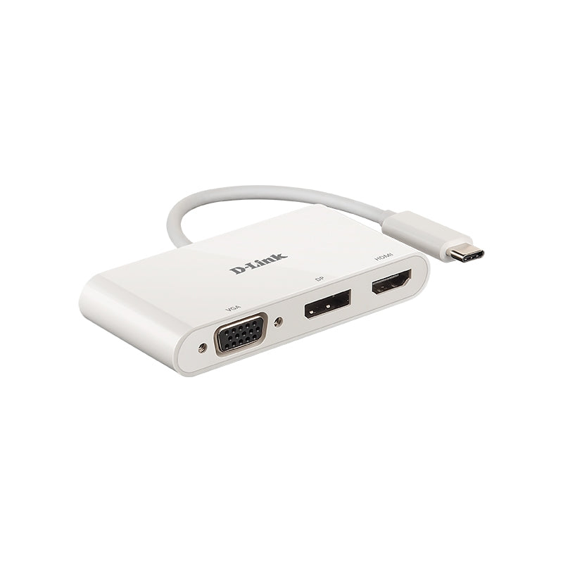 D-Link DUB-V310 Hub USB-C 3 en 1 HDMI/DP/VGA
