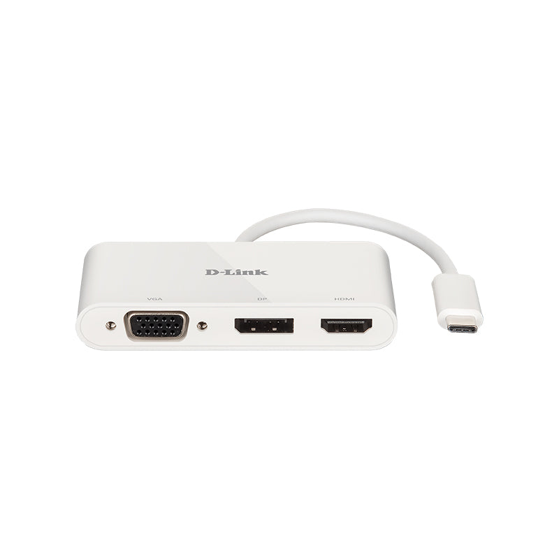 D-Link DUB-V310 Hub USB-C 3 en 1 HDMI/DP/VGA - detalle