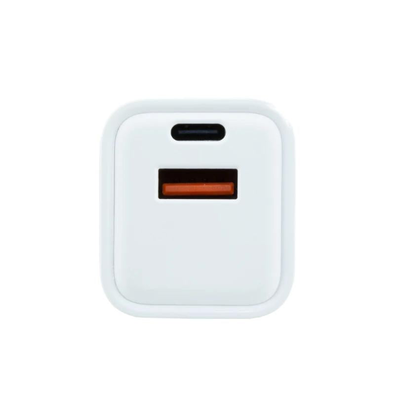 Coolbox Cargador Gan 20W USB-C/USB-A PARED - detalle