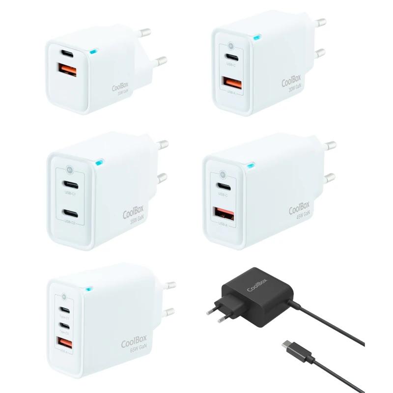 COOLBOX PACK 18 CARGADORES GAN + EXPOSITOR - detalle