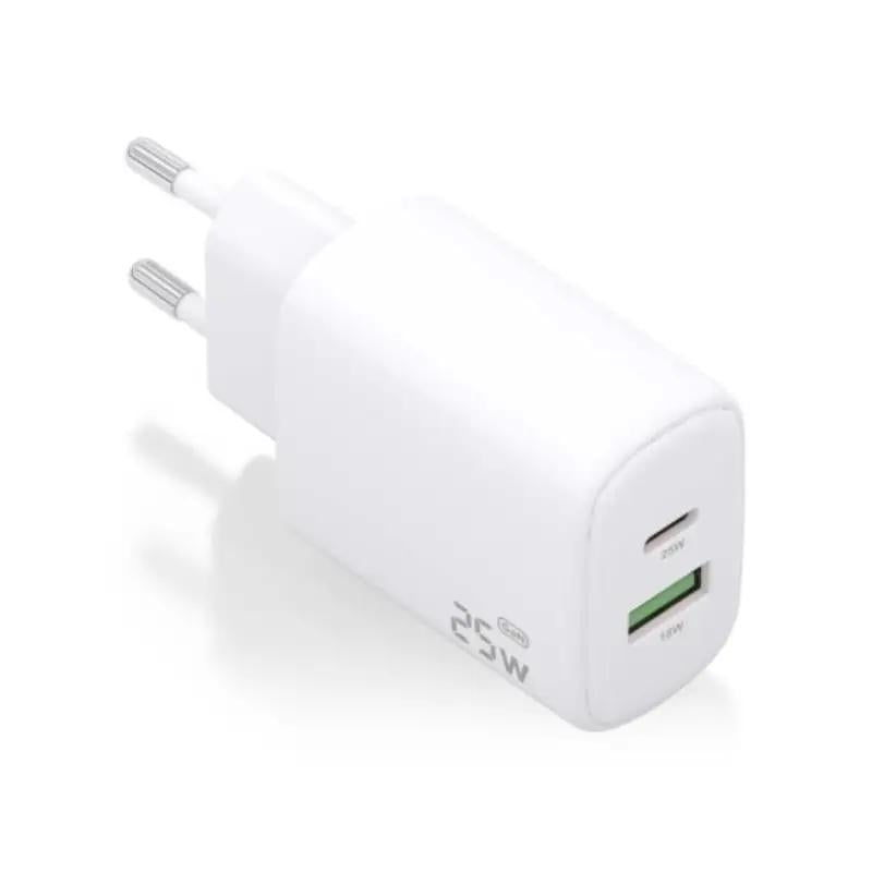 Aisens Cargador GaN 25W USB-C PD 3.0 USB-A QC3.0