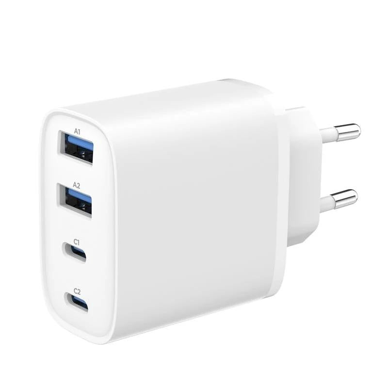 Gembird Cargador rápido USB PD 4 puertos 40 W GaN