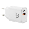 EWENT Cargador Rápido Gan 30W USB-C PD USB-A PD/QC