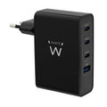 EWENT Cargador Gan Fast 100W 4 USB