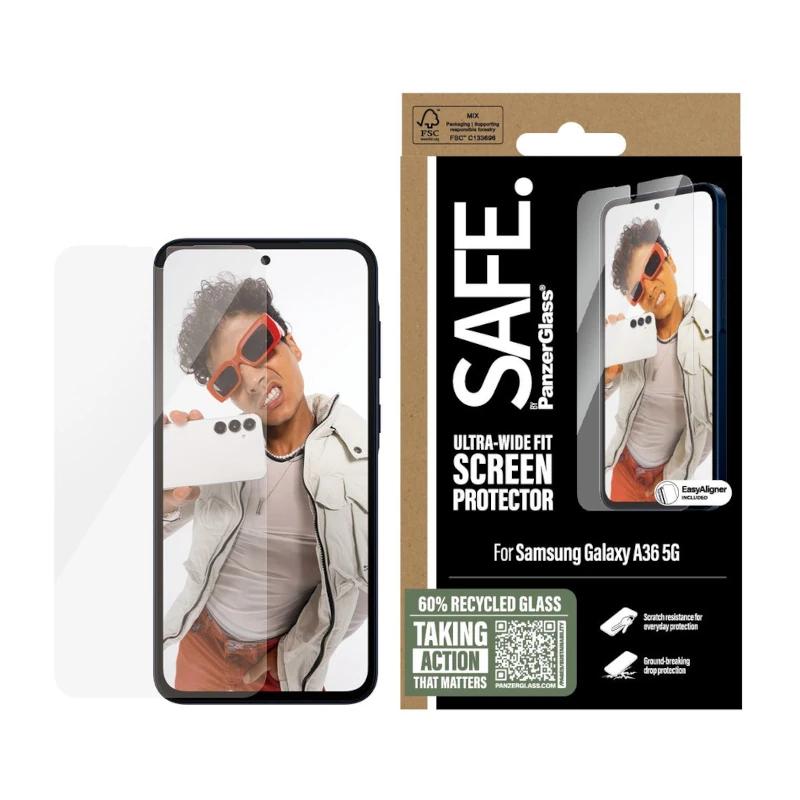 Protector de vidro SAFE by PanzerGlass para Samsung A36 5G