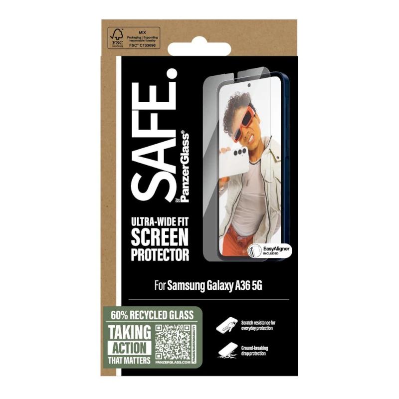 Protector de vidro SAFE by PanzerGlass para Samsung A36 5G