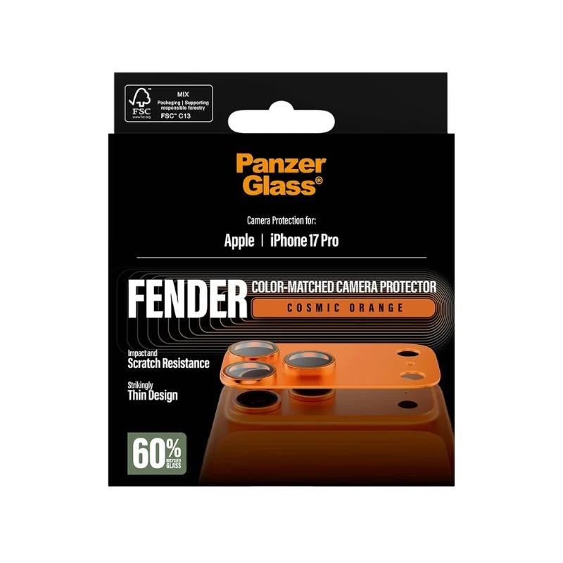 Panzer Fender Prot. Cam iPhone 17Pro Cosmic Orange