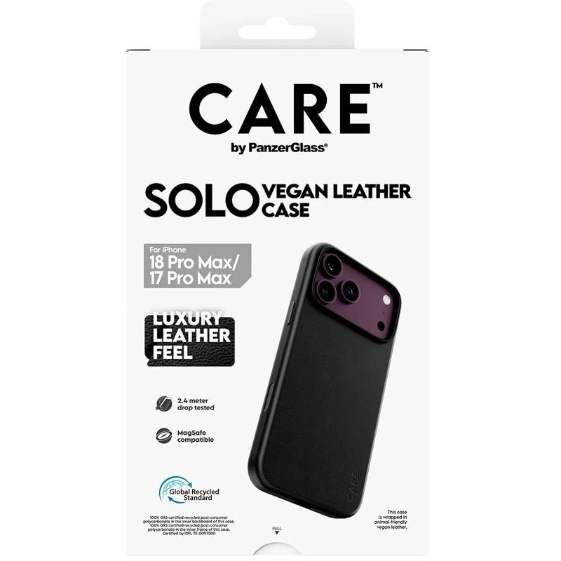 Care VeganLeatherCase Black MagSafe iP 18PMx 17PMx