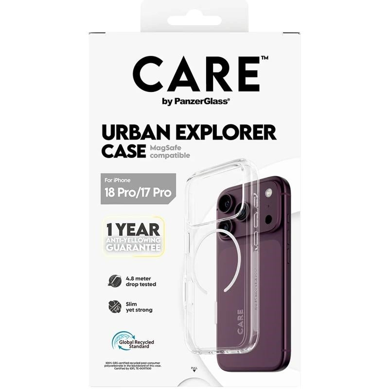 Care Urban Case Trasparent MagSafe iP 18Pro 17Pro