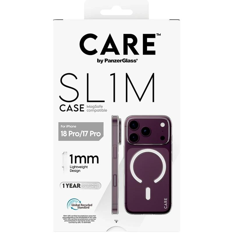 Care SL1M Case Transparent  MagSafe iP 18Pro 17Pro