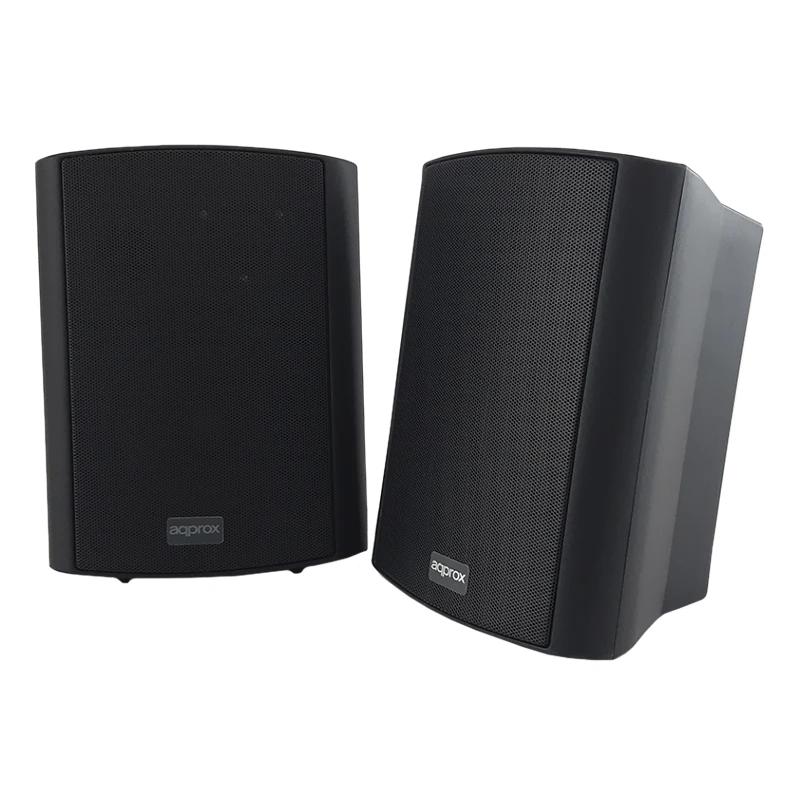 Approx Altavoces Pared Dig.2x30W kit de mont negro - detalle