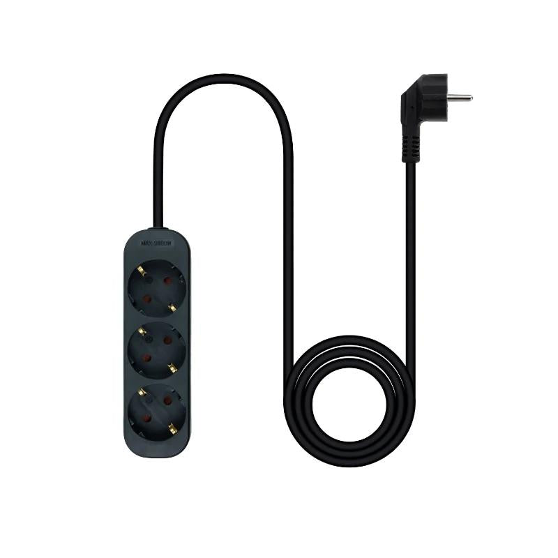 Nanocable Regleta de Enchufes 3 Tomas 1.4 m Negro - detalle