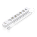 Aisens Regleta 6 tomas interruptor PD 2xUSBC 2xUSB