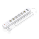 Aisens Regleta 6 tomas interruptor PD 2xUSBC 2xUSB