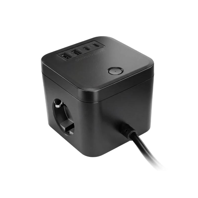 MARS GAMING REGLETA CUBO 35W Gan Negro - detalle