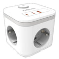 Fellowes Cubo Multienchufe USB Blanco