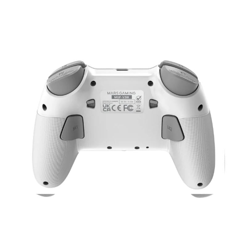 MARS GAMING Gamepad Tri-Modo LMGPV3W LCD Blanco - detalle