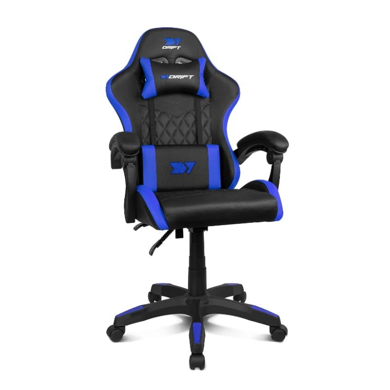 DRIFT Silla Gaming DR35 Negra-Azul Eléctrico - detalle