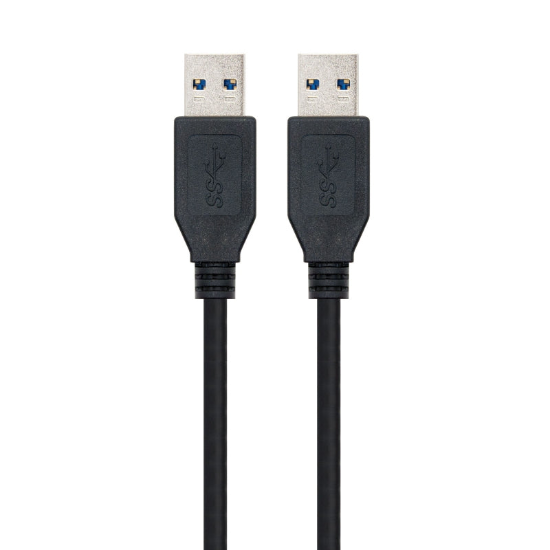 Nanocable Cable USB 3.0, tipo A/M-A/M, Negro, 1m
