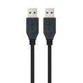 Nanocable Cable USB 3.0, tipo A/M-A/M, Negro, 1m