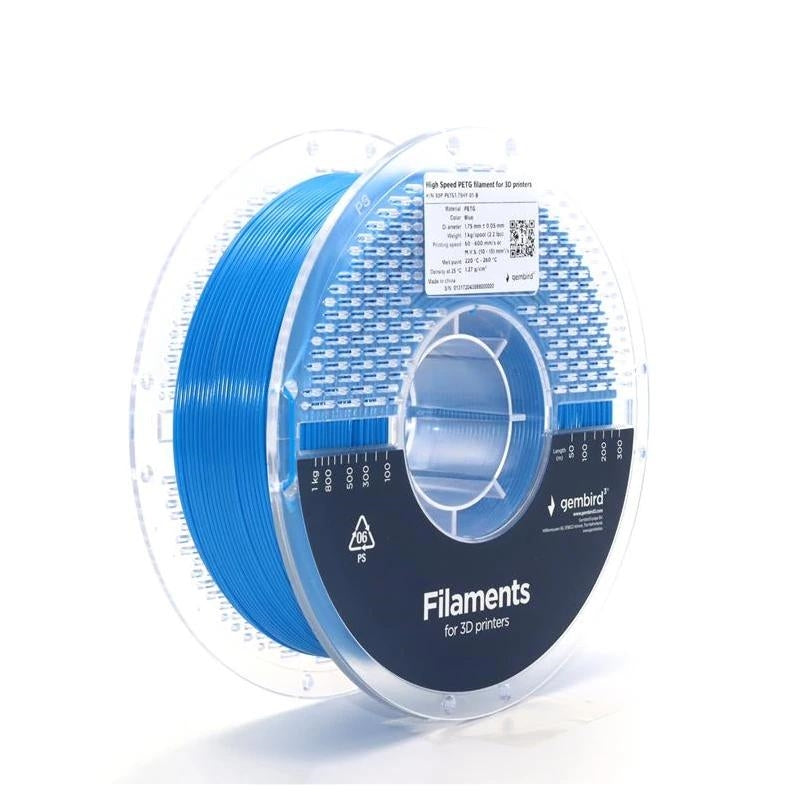Gembird Filamento PETG Alta Veloc. 1.75mm 1kg Azul