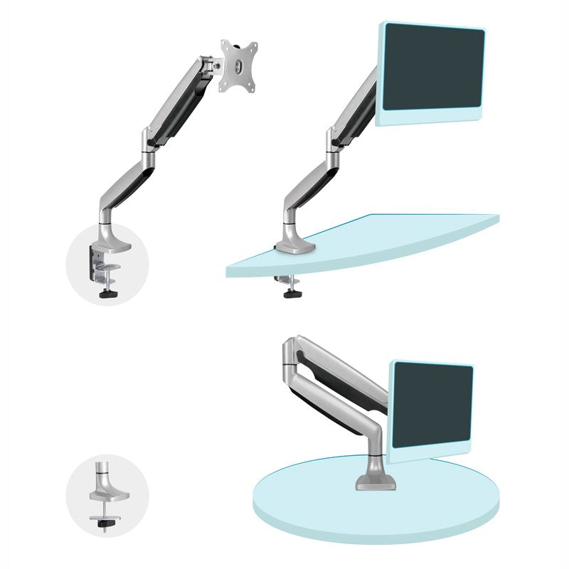 TooQ Soporte mesa incli/gira 1 brazo 13" a 32" - detalle