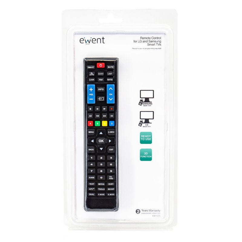 EWENT EW1575 Mando TV universal para LG y Samsung - detalle