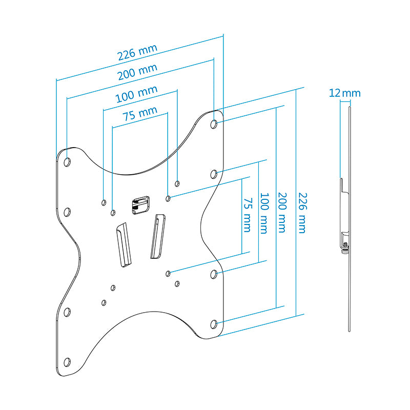 Tooq LP1242F-B Soporte Pared Fijo 23-42" Negro
